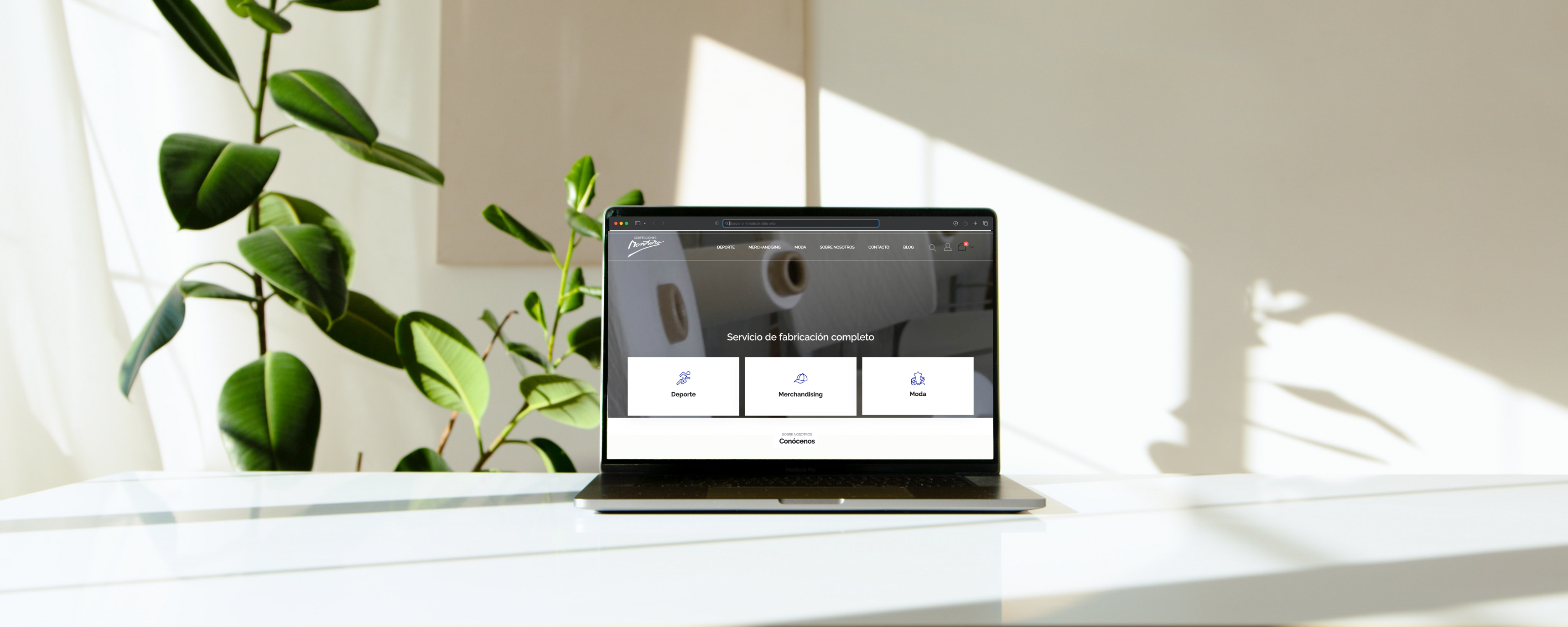 Diseño web  CONFECCIONES MONTORO