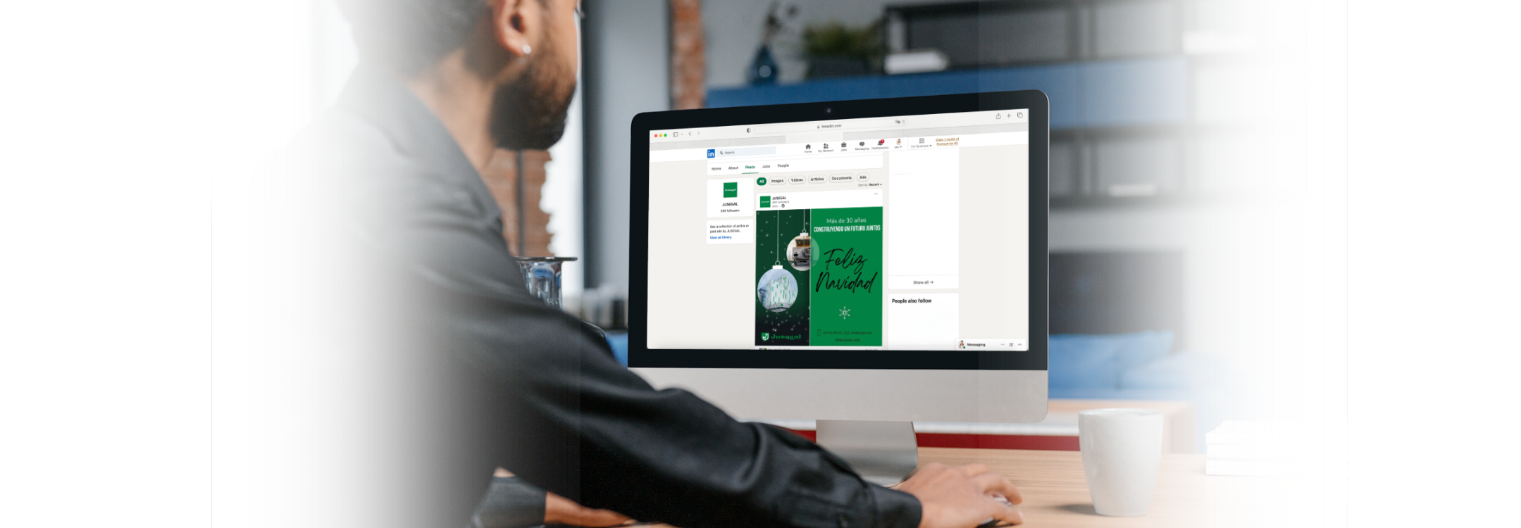 Diseño gráfico freelance felicitación navideña