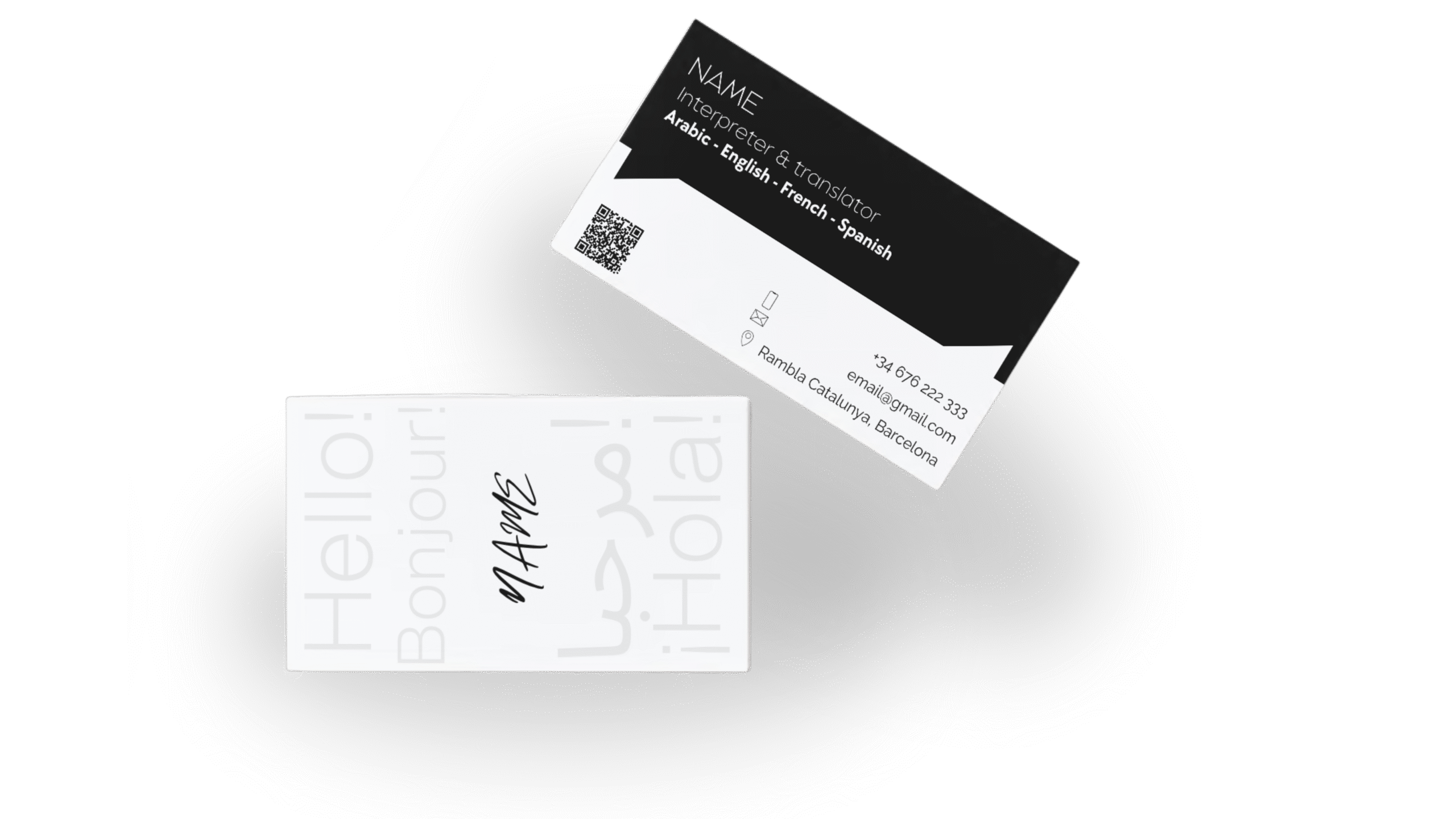 business card design freelance